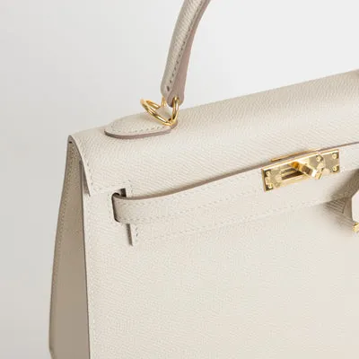 KELLY 25 EPSOM LEATHER CRAIE WITH GOLD HARDWARE (GHW) - 4