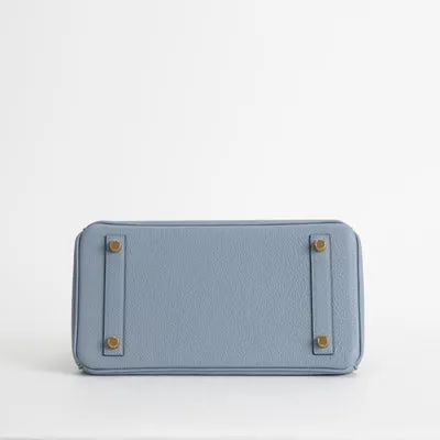 BIRKIN 25 TOGO LEATHER BLEU LIN WITH GOLD HARDWARE (GHW) - 6