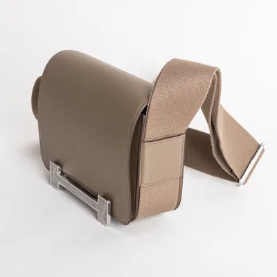 GETA CHEVRE LEATHER ETOUPE WITH PALLADIUM HARDWARE (PHW) - 3
