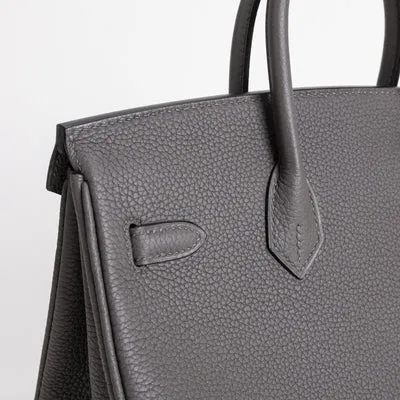 BIRKIN 25 TOGO LEATHER ETAIN WITH ROSE GOLD HARDWARE (RGHW) - 4