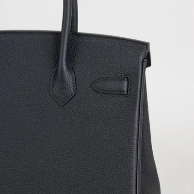 BIRKIN 30 TOGO LEATHER NOIR (BLACK) WITH PALLADIUM HARDWARE (PHW) - 6