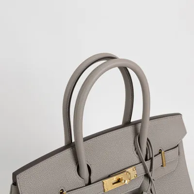 BIRKIN 30 TOGO LEATHER GRIS ASPHALTE WITH GOLD HARDWARE (GHW) - 5