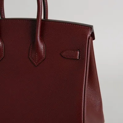 BIRKIN 25 EPSOM LEATHER ROUGE H WITH GOLD HARDWARE (GHW) - 6