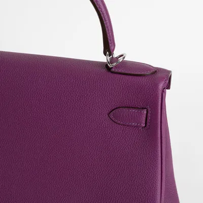 KELLY 28 TOGO LEATHER ANEMONE WITH PALLADIUM HARDWARE (PHW) - 6