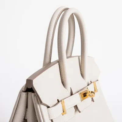 BIRKIN 25 TOGO LEATHER CRAIE WITH GOLD HARDWARE (GHW) - 6