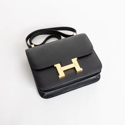 CONSTANCE 24 EPSOM LEATHER NOIR (BLACK) WITH GOLD HARDWARE (GHW) - 5