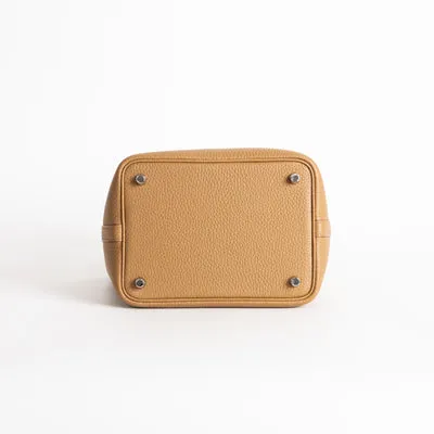 PICOTIN 18 LOCK CLEMENCE LEATHER BISCUIT WITH PALLADIUM HARDWARE (PHW) - 6