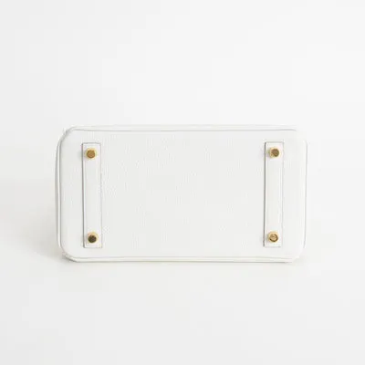 BIRKIN 25 TOGO LEATHER BLANC WITH GOLD HARDWARE (GHW) - 7
