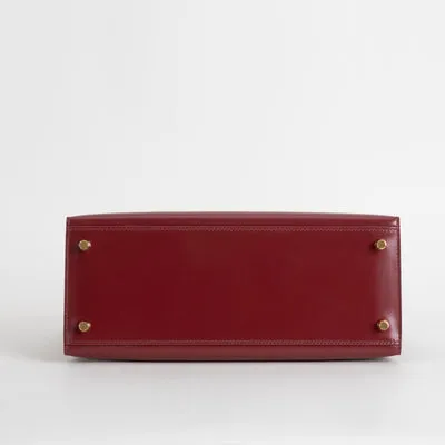 KELLY 28 BOX CALF LEATHER ROUGE H WITH GOLD HARDWARE (GHW) - 6