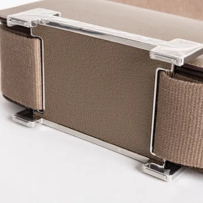 GETA CHEVRE LEATHER ETOUPE WITH PALLADIUM HARDWARE (PHW) - 4