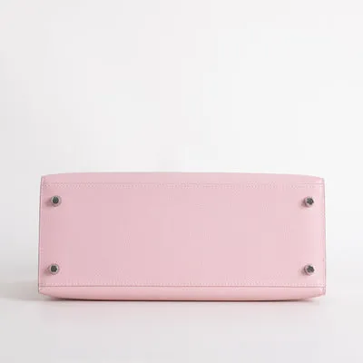 KELLY 28 EPSOM LEATHER ROSE SAKURA WITH PALLADIUM HARDWARE (PHW) - 7