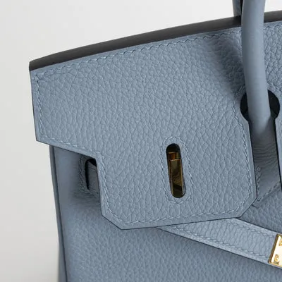 BIRKIN 25 TOGO LEATHER BLEU LIN WITH GOLD HARDWARE (GHW) - 5