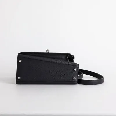 KELLY DESORDRE EPSOM LEATHER NOIR (BLACK) WITH PALLADIUM HARDWARE (PHW) - 6