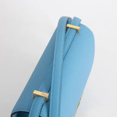 CONSTANCE 18 (MINI) EPSOM LEATHER BLEU DU NORD WITH GOLD HARDWARE (GHW) - 5