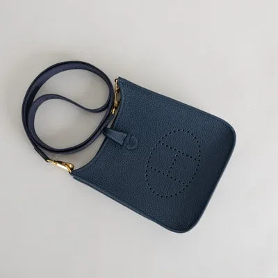 MINI EVELYNE (TPM) CLEMENCE LEATHER BLEU SAPHIRE WITH GOLD HARDWARE (GHW) - 5