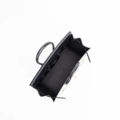 BIRKIN 25 (SELLIER SHAPE) BLACK BOX CALF LEATHER WITH GOLD HARDWARE (GHW) - 4
