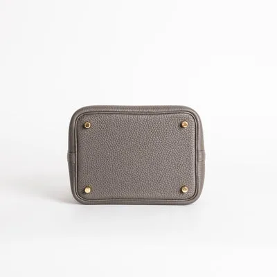 PICOTIN 18 LOCK CLEMENCE LEATHER ETAIN WITH GOLD HARDWARE (GHW) - 5