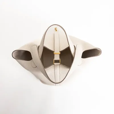PICOTIN 18 LOCK CLEMENCE LEATHER CRAIE WITH GOLD HARDWARE (GHW) - 3