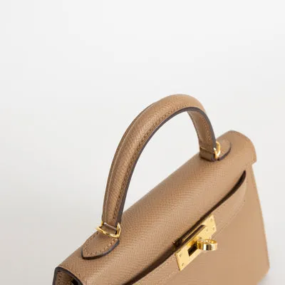 MINI KELLY II (20) EPSOM LEATHER CHAI WITH GOLD HARDWARE (GHW) - 4