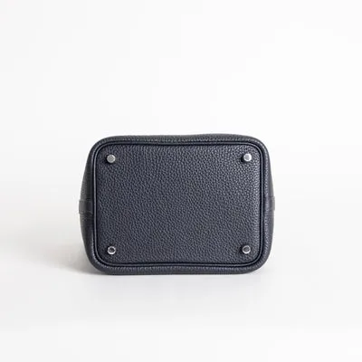 PICOTIN 18 LOCK CLEMENCE LEATHER BLEU NUIT WITH PALLADIUM HARDWARE (PHW) - 6