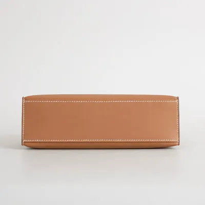 KELLY POCHETTE SWIFT LEATHER GOLD WITH GOLD HARDWARE (GHW) - 6
