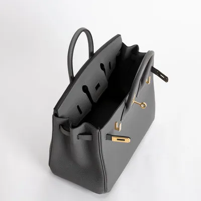 BIRKIN 25 TOGO LEATHER GRIS MEYER WITH GOLD HARDWARE (GHW) - 3