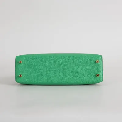MINI KELLY II (20) EPSOM LEATHER BAMBOO WITH GOLD HARDWARE (GHW) - 7