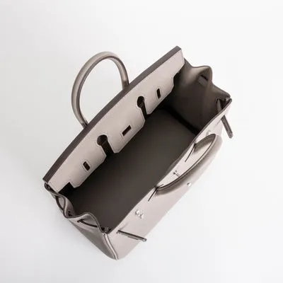 BIRKIN 25 TOGO LEATHER GRIS ASPHALTE WITH PALLADIUM HARDWARE (PHW) - 3
