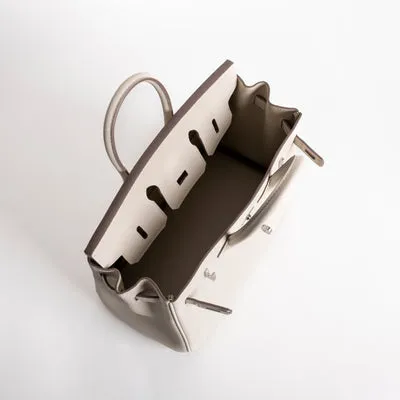 BIRKIN 25 TOGO LEATHER CRAIE WITH PALLADIUM HARDWARE (PHW) - 3