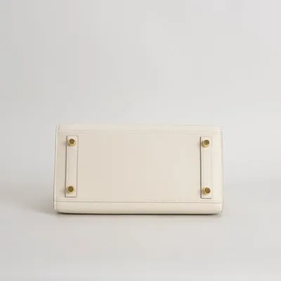 BIRKIN 25 EPSOM LEATHER (SELLIER SHAPE) CRAIE WITH GOLD HARDWARE (GHW) - 6