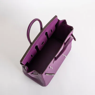 BIRKIN 25 SWIFT LEATHER ANEMONE WITH PALLADIUM HARDWARE (PHW) - 5