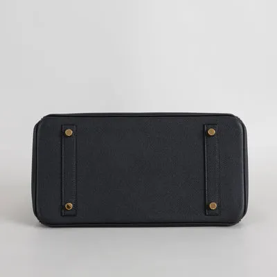 BIRKIN 30 EPSOM LEATHER NOIR (BLACK) WITH GOLD HARDWARE (GHW) - 6