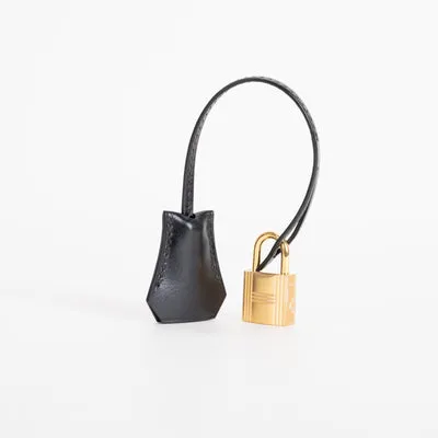 BIRKIN 25 (SELLIER SHAPE) BLACK BOX CALF LEATHER WITH GOLD HARDWARE (GHW) - 7