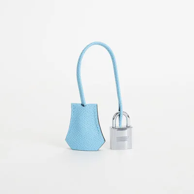 BIRKIN 25 EPSOM LEATHER (SELLIER SHAPE) CELESTE WITH PALLADIUM HARDWARE (PHW) - 7