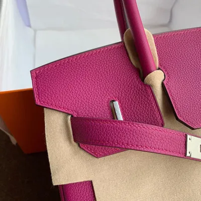 BIRKIN 30 TOGO LEATHER ROSE POURPRE WITH PALLADIUM HARDWARE (PHW) - 3