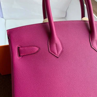 BIRKIN 30 TOGO LEATHER ROSE POURPRE WITH PALLADIUM HARDWARE (PHW) - 4