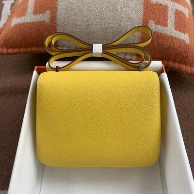 CONSTANCE 18 (MINI) EPSOM LEATHER JAUNE DE NAPLES WITH PALLADIUM HARDWARE (PHW) - 3
