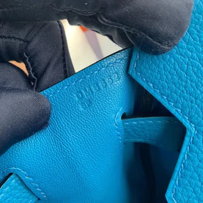 BIRKIN 30 TOGO LEATHER BLEU ZANZIBAR WITH GOLD HARDWARE (GHW) - 3