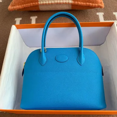 BOLIDE 27 EPSOM LEATHER BLEU ZANZIBAR WITH GOLD HARDWARE (GHW) - 1