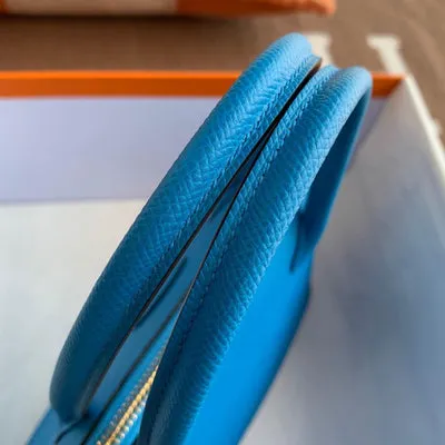 BOLIDE 27 EPSOM LEATHER BLEU ZANZIBAR WITH GOLD HARDWARE (GHW) - 4