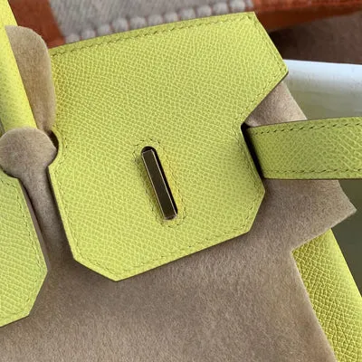 BIRKIN 30 EPSOM LEATHER LIME WITH GOLD HARDWARE (GHW) - 3