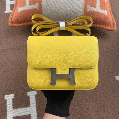 CONSTANCE 18 (MINI) EPSOM LEATHER JAUNE DE NAPLES WITH PALLADIUM HARDWARE (PHW) - 1