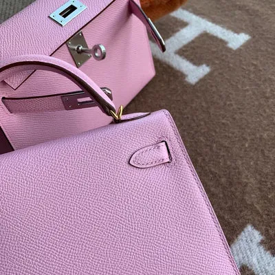 MINI KELLY II (20) EPSOM LEATHER MAUVE SYLVESTRE WITH GOLD HARDWARE (GHW) - 4
