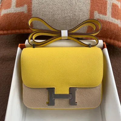 CONSTANCE 18 (MINI) EPSOM LEATHER JAUNE DE NAPLES WITH PALLADIUM HARDWARE (PHW) - 2