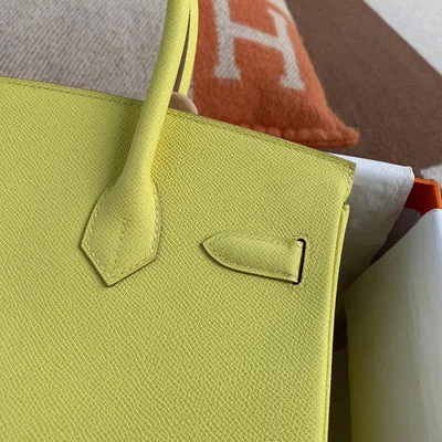 BIRKIN 30 EPSOM LEATHER LIME WITH GOLD HARDWARE (GHW) - 5