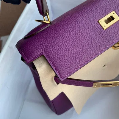 KELLY 25 TOGO LEATHER ANEMONE WITH GOLD HARDWARE (GHW) - 3