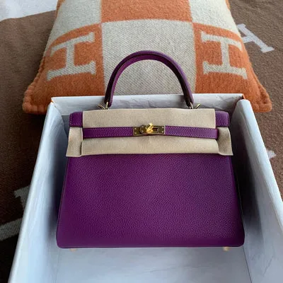 KELLY 25 TOGO LEATHER ANEMONE WITH GOLD HARDWARE (GHW) - 1