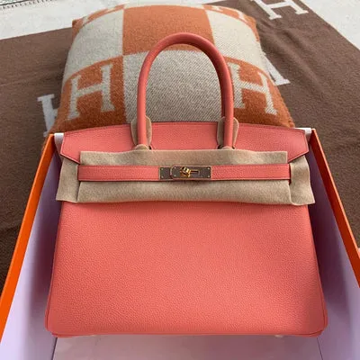 BIRKIN 30 TOGO LEATHER ROSE AZALEE WITH GOLD HARDWARE (GHW) - 1