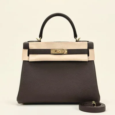 KELLY 28 TOGO LEATHER CHOCOLAT WITH GOLD HARDWARE (GHW) - 1