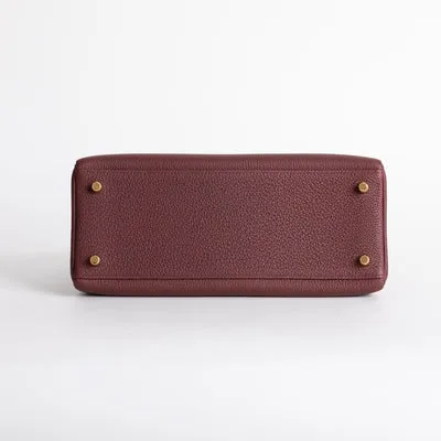 KELLY 28 TOGO LEATHER ROUGE H WITH GOLD HARDWARE (GHW) - 5
